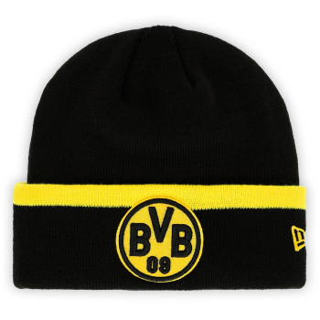 Borussia Dortmund BVB New Era Beanie Schwarz mit gelbem Streifen